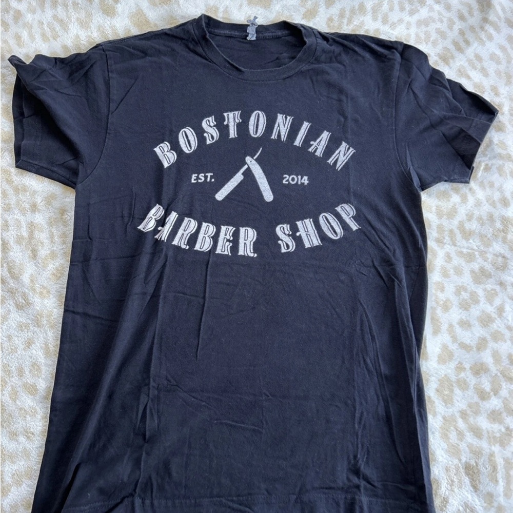 Bostonian Barber Shop Black T-Shirt